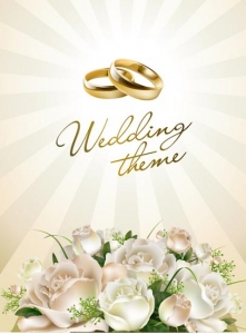 Wedding template vector design