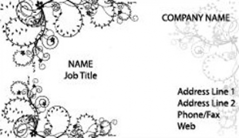 White business cards vectors