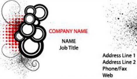 White business cards vectors