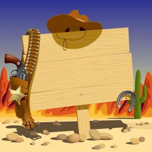 Wild west cowboy cartoons vector