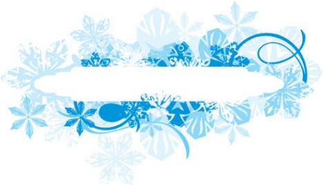 Winter background vector