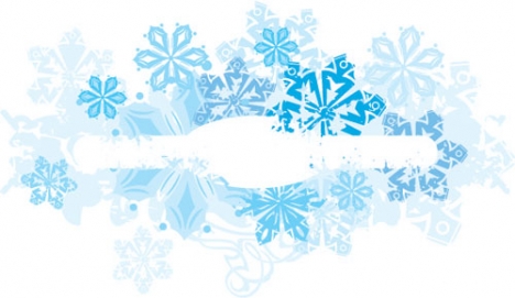 Winter background vector