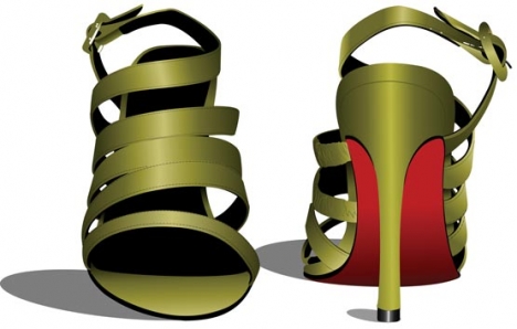 Woman shoes vectors