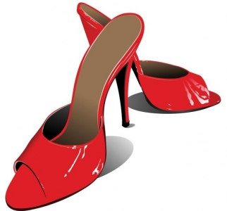 Woman shoes vectors