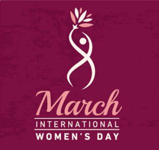 Womens day greeting card for 8 march