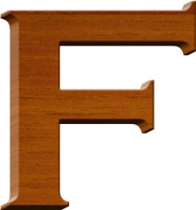 Wooden letters numbers and symbols