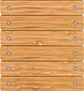 Wooden list board vector template