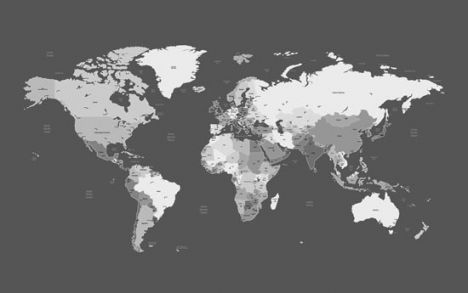 World and european vector maps