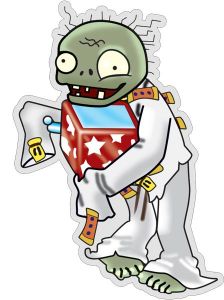 Zombi stickers vector templates