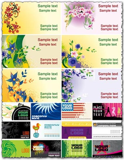 Business cards layout vector