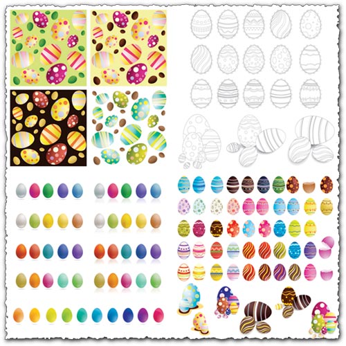 Easter vector eggs