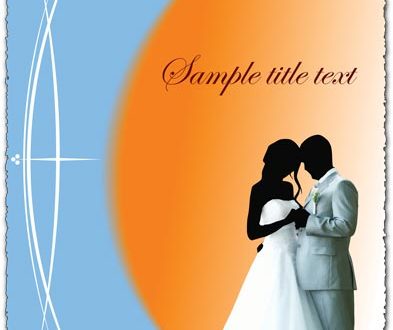 Vector wedding card template