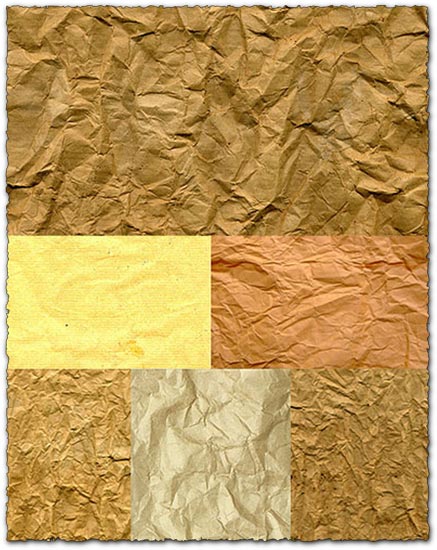 Crumpled paper stock photo collection