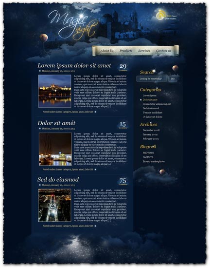 Photoshop tutorial – create a web design theme from scratch
