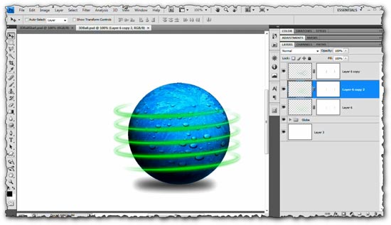Photoshop tutorial Creating 3D Spiraling Light Streaks or Zips