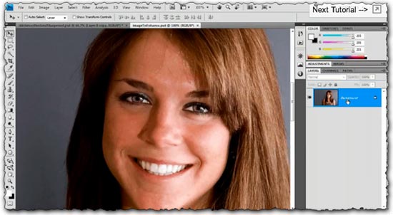 Photoshop tutorial Smoothing and Softening Skin for Portrait Retouching