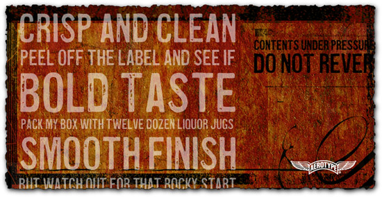 Aerotype font collection download