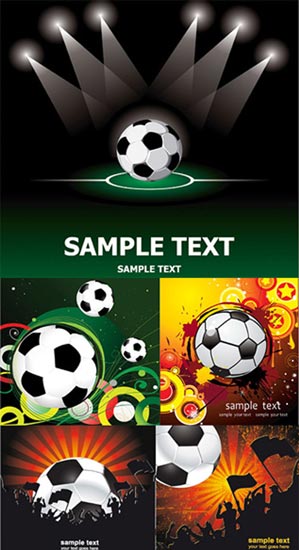 Football vector cards