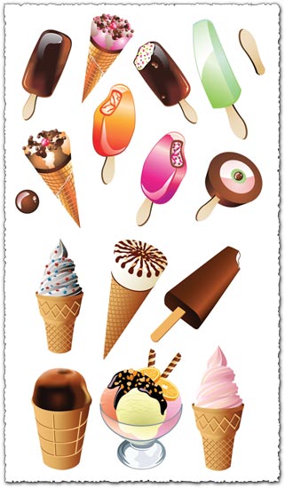 Ice cream vector templates