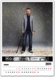 Dr House calendar 2011