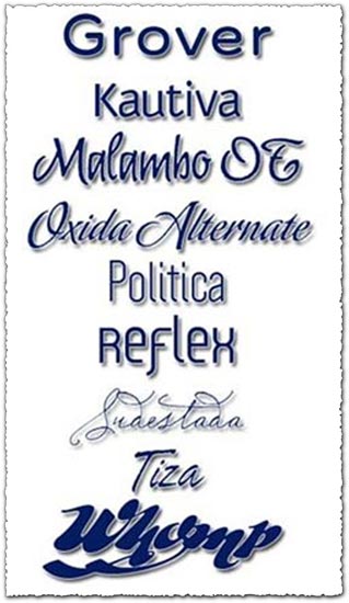 137 fonts collection