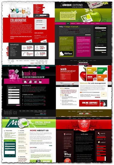 41 web design templates and code