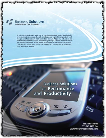 InDesign business solutions brochure
