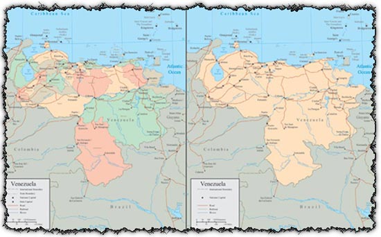 Venezuela vector maps