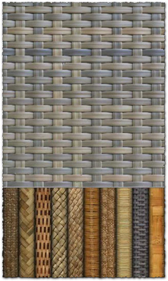 Woven fiber textures