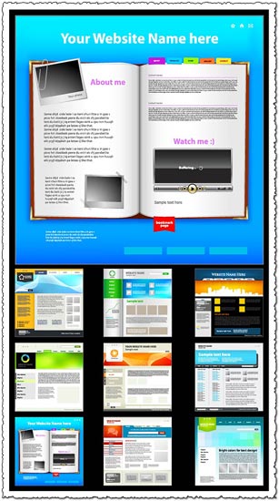 9 designs of minimalist website templates