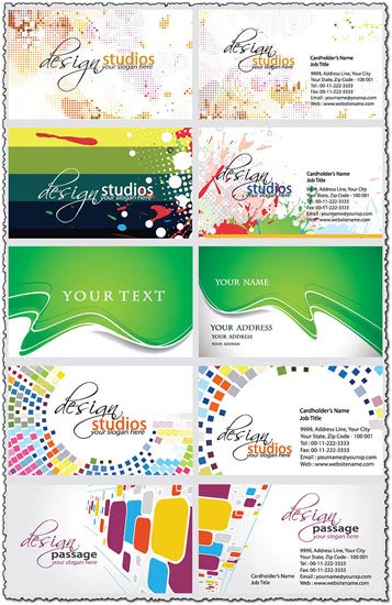 Design studio business cards
