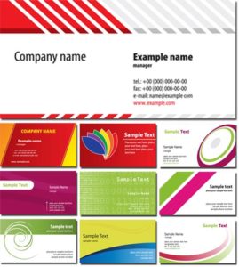 Business cards vector free download