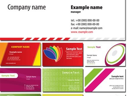 Business cards vector free download