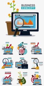 Business concept and strategy vector illustrations