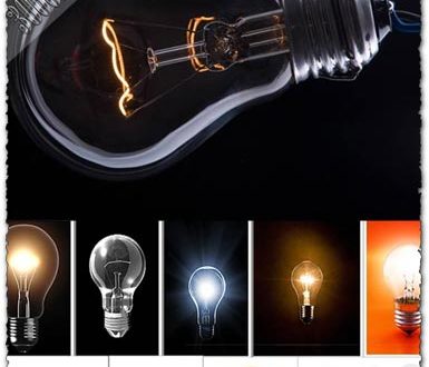 Bulb lights shapes images