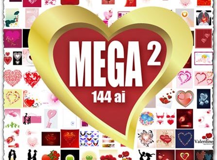 Love and Valentine’s day in 144 vectors