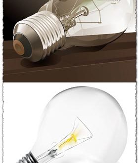 Light bulb vector eps format