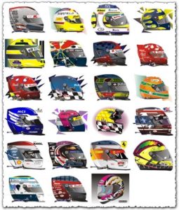 20 Bike vector helmets corel draw format