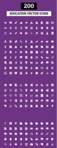 200 Education Vector Icons