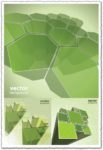 Green boxes vector design