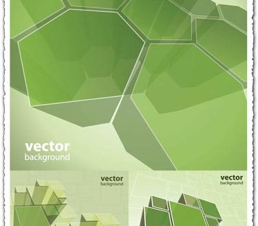 Green boxes vector design