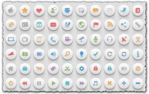 3D badge icons for Photoshop