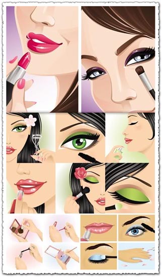 Make-up vectors design