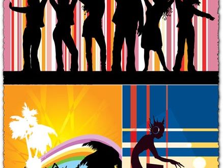 Party people vector shapes