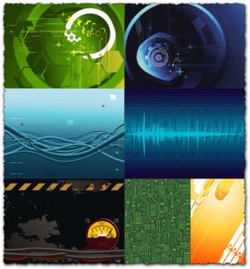 High-tech background vectors