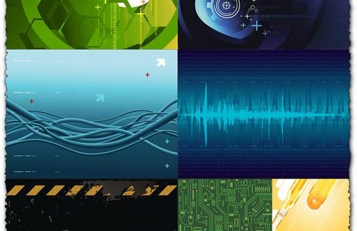 High-tech background vectors