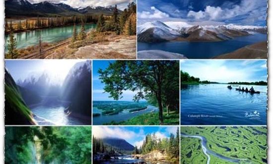 Rivers, mountains and landscapes wallpapers