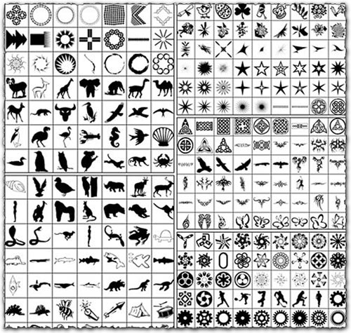 860 Shapes For Photoshop 860 Shapes For Photoshop