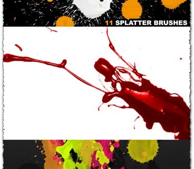 Photoshop splatter brushes