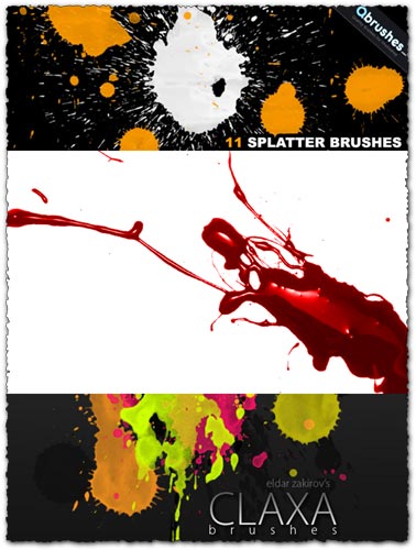 Photoshop splatter brushes